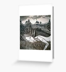 Amy's Travels - Aquatint Etching Greeting Card