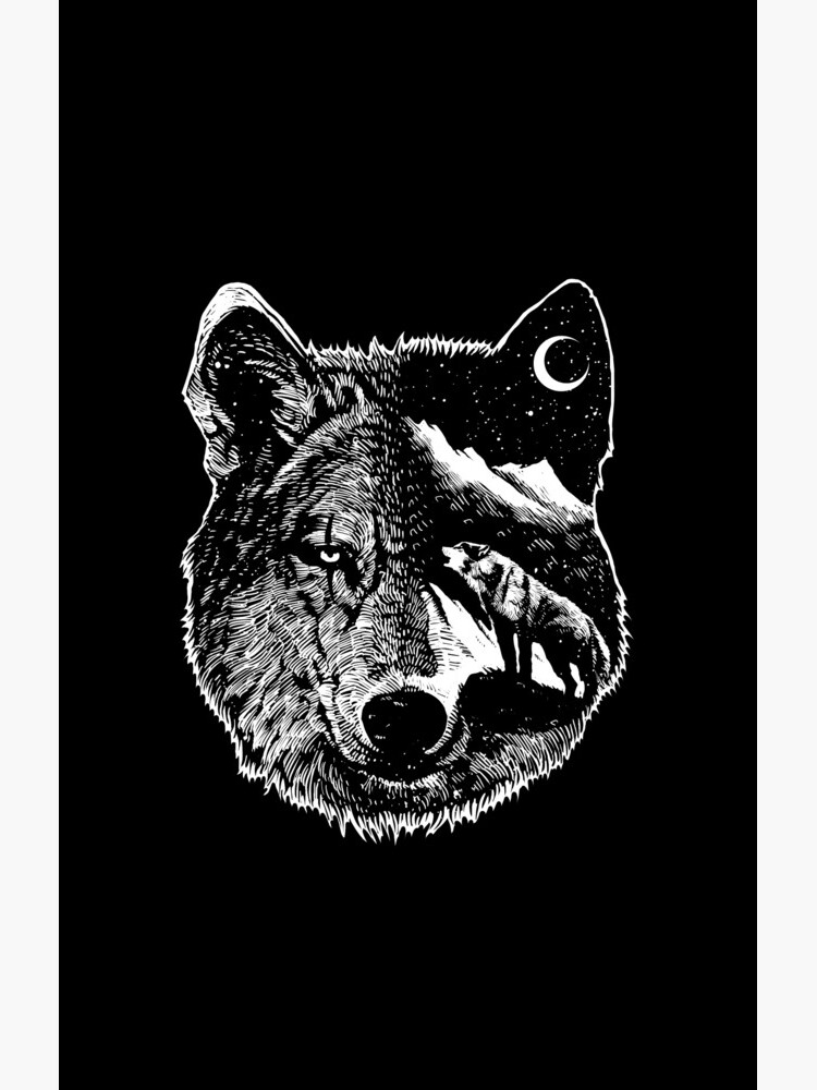 Night wolf by barmalisiRTB