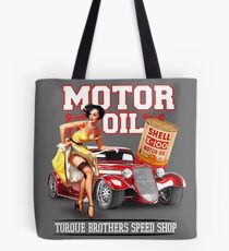 Motor Oil PinUp Tote Bag