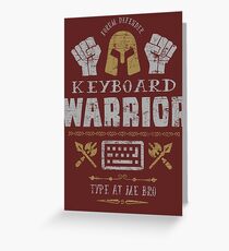 Keyboard Warrior Greeting Card