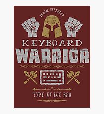 Keyboard Warrior Photographic Print
