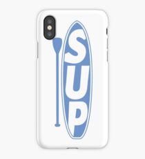 Stand Up Paddleboard Logo Blue Sky iPhone Case