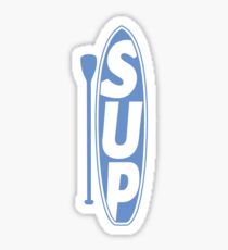 Steh auf Paddleboard Logo Blue Sky Sticker
