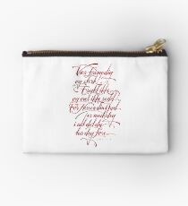 Vær frimodig og sterk Zipper Pouch