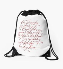 Vær frimodig og sterk Drawstring Bag