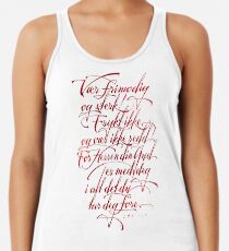 Vær frimodig og sterk Racerback Tank Top