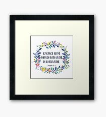 By Grace Alone - Christian Quote Framed Print