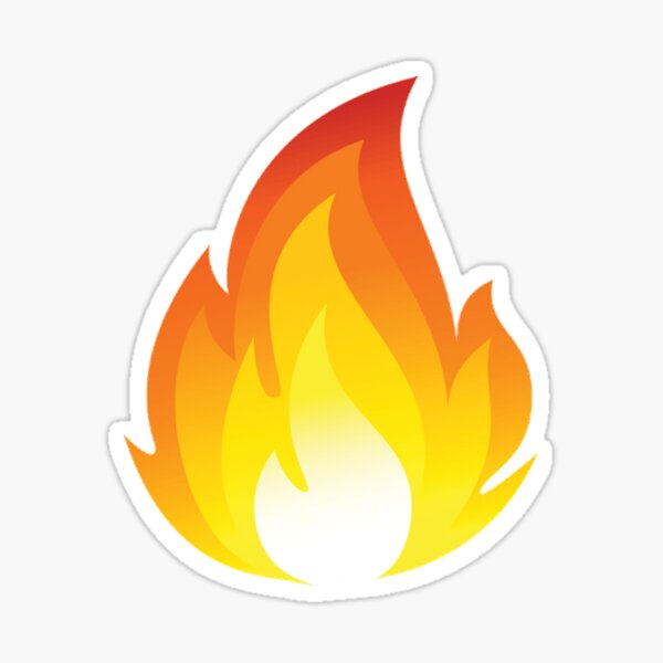 Fire Emoji Stickers | Redbubble