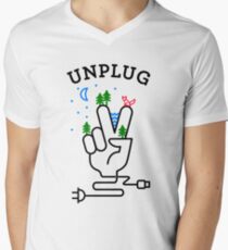 UNPLUG Men's V-Neck T-Shirt