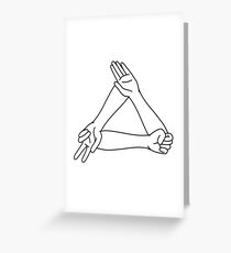 Rock Paper Scissors Greeting Card
