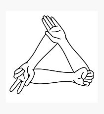 Rock Paper Scissors Photographic Print