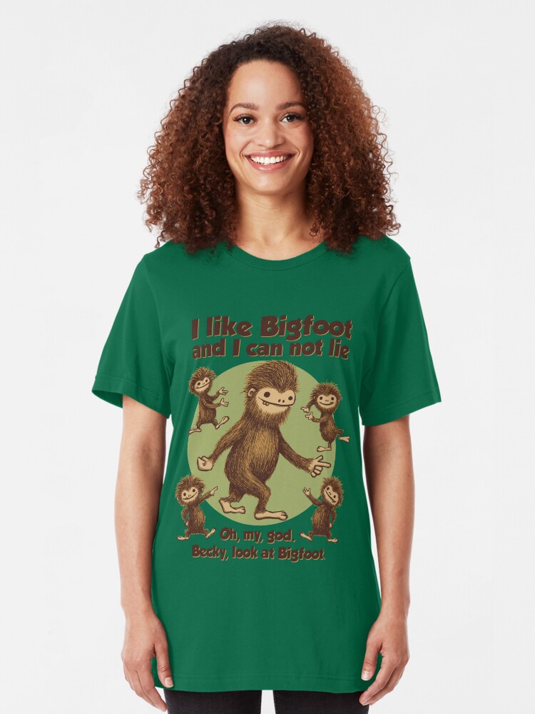 Alternate view of I like Bigfoot Slim Fit T-Shirt