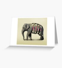 Inner Rose Elephant Greeting Card