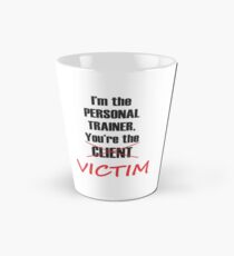 Taza cónica Logotipo de Funny Personal Trainer