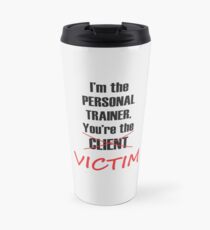 Funny Personal Trainer Logo Travel Mug