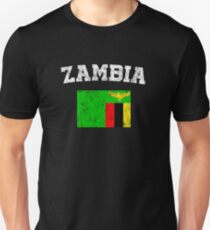 Sambisches Flaggen-Hemd - Vintages Sambia-T-Shirt Unisex T-Shirt