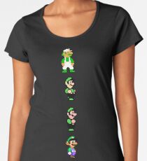 All 8 Bit Luigi Women's Premium T-Shirt
