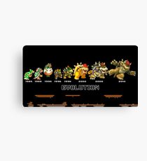 The Evolution of Bowser Canvas Print
