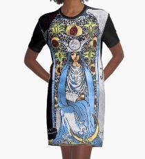 Tarot Gold Edition - Major Arcana - The High Priestess Graphic T-Shirt Dress