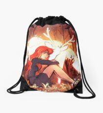 Heart of Fall Drawstring Bag