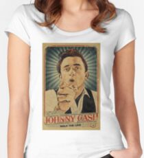 johnny cash Women's Fitted Scoop T-Shirt
