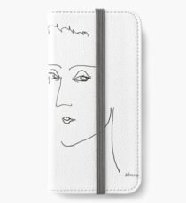 Abstract sketch of face IV iPhone Wallet/Case/Skin