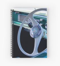 Vintage Car Steering Wheel Spiral Notebook
