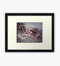 Hold on dad Framed Print