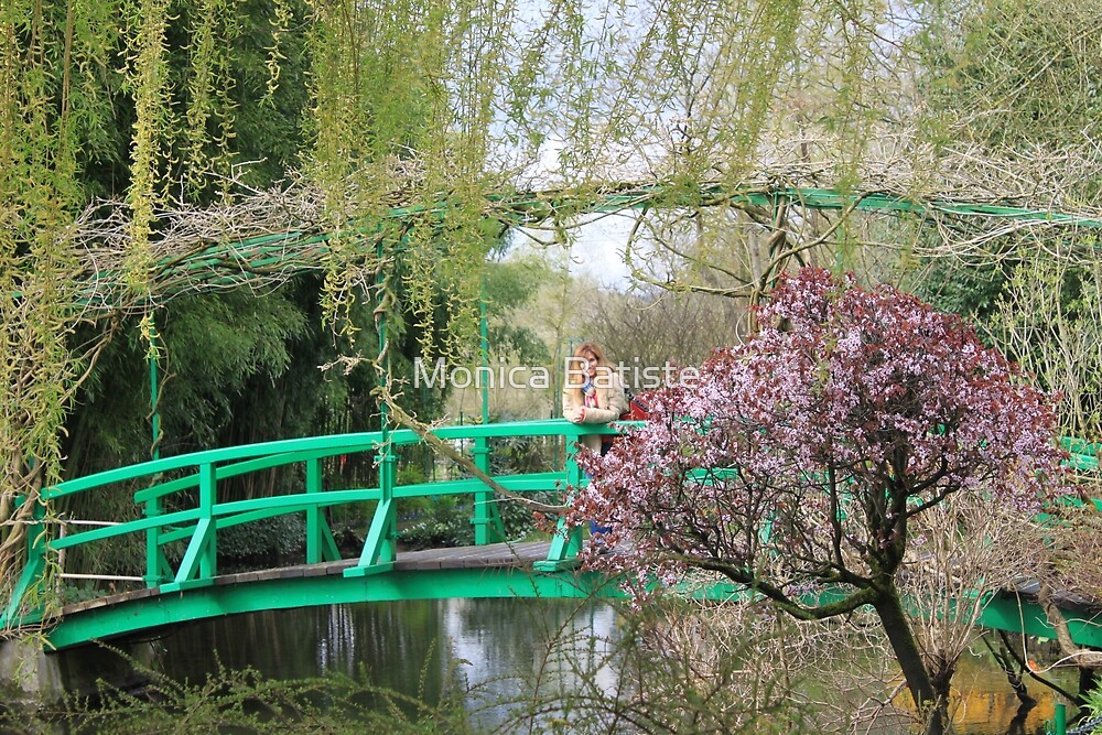 "The Bridge in Monet's Garden and water lillies paintings" by Monica