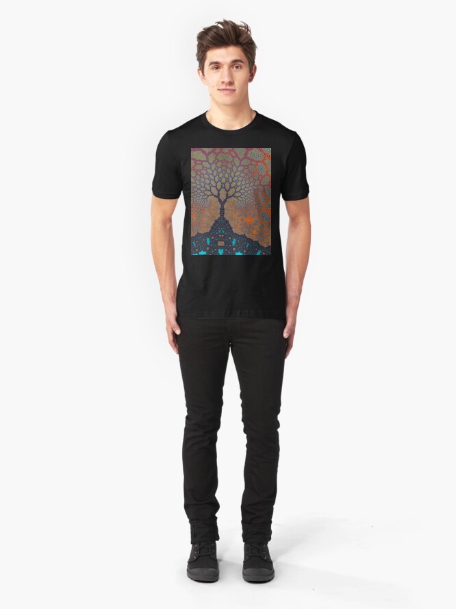 Alternate view of Inner Life of a Tree Slim Fit T-Shirt