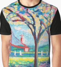 Tejo river. plein air. Lisbon Graphic T-Shirt