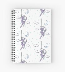 Lavendel Lyra Pony Sternenhimmel Print Spiralblock