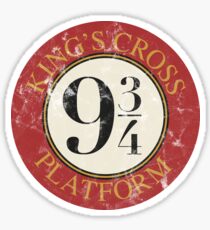 Platform 9 3/4 Distressed Sticker