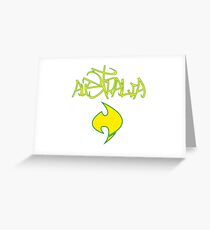 Australia Graffiti and Logo Greeting Card
