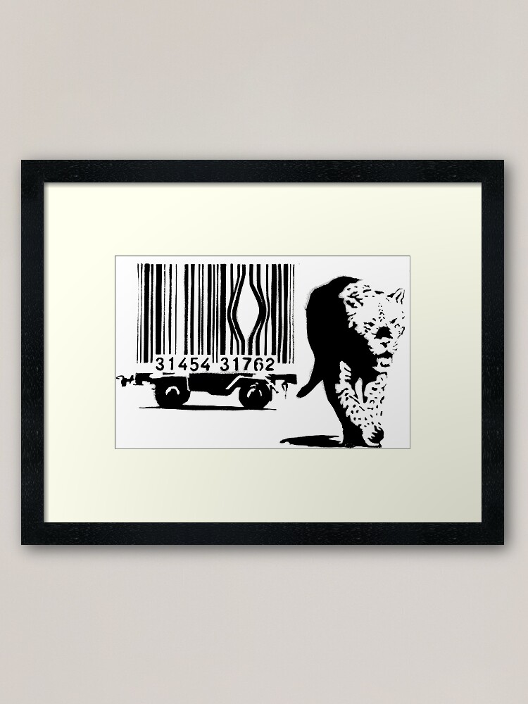 Barcode By Banksy Framed Art Print By Drgrfx Redbubble