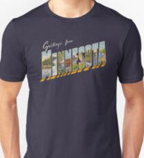 Greetings from Minnesota 1 Slim Fit T-Shirt