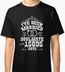 43rd Wedding Anniversary Tshirts. Couples Gifts Classic T-Shirt