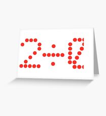 2 ÷ 0 (Two Divided by Zero) Greeting Card