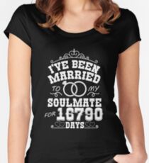 46th Wedding Anniversary Tshirts. Couples Gifts Women's Fitted Scoop T-Shirt