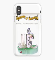 Funny Yorkshire Cricketers ‘afraid o'nowt’ iPhone Case/Skin