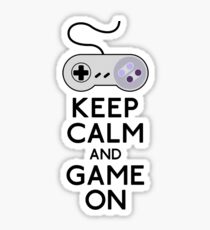 Keep Calm And Game On Sticker