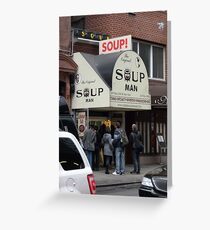 Seinfeld Soup Man NYC Greeting Card