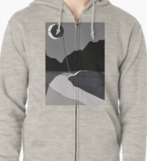 On the road Zipped Hoodie