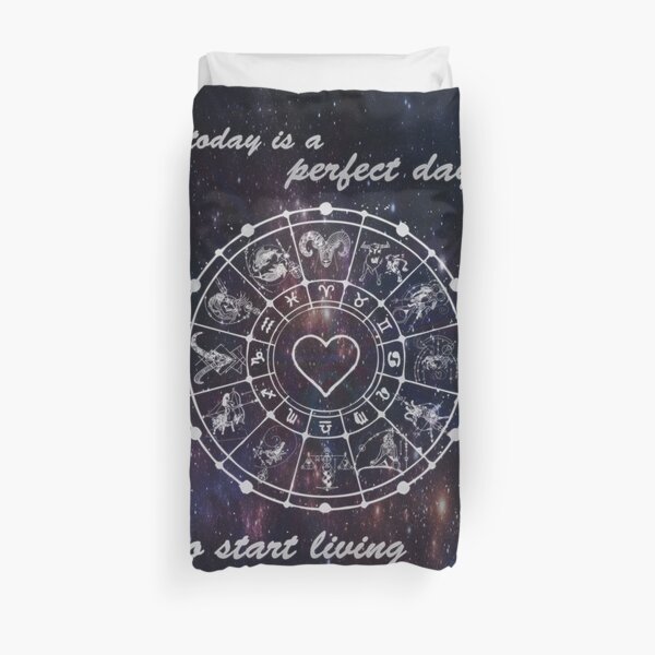 today is a perfect day to start living your dreams Duvet Cover