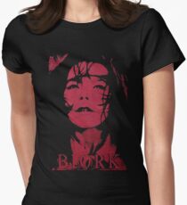 red bjork Women's Fitted T-Shirt