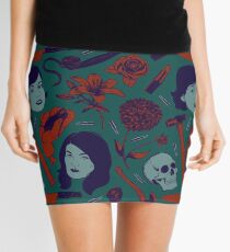 MFM-Color Murderino Pattern Mini Skirt