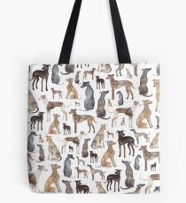 Windhunde, Wippets und Lurcher Hunde! Tote Bag