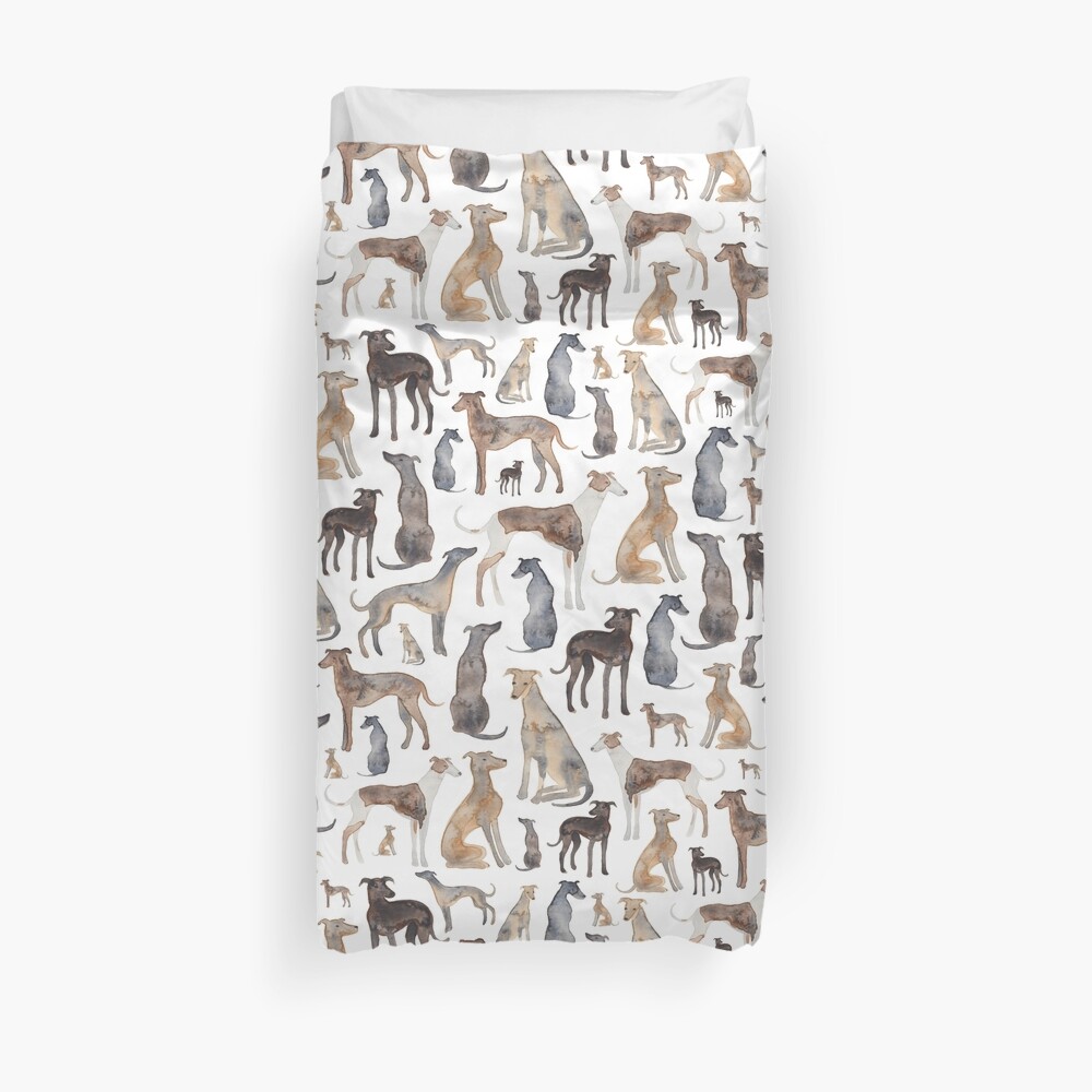  Greyhounds, Wippets and Lurcher Dogs! Duvet Cover
