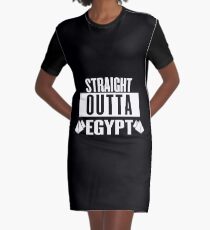 Geradeaus Ägypten-Pyramiden-lustiges Passahfest Seder T-Shirt Kleid