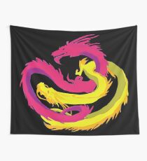 Pink Dragon Wall Tapestry